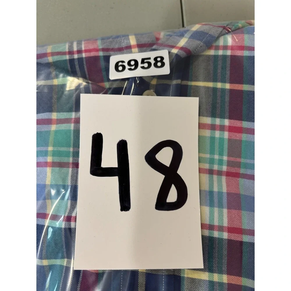 Polo Ralph Lauren Mens 2XLT Multicolor Plaid Long Sleeve Button Down Shirt NWT